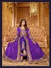Thankar stylish sangita ghosh purple anarkali suit @ 31% OFF Rs 1173.00 Only FREE Shipping + Extra Discount - Net, Buy Net Online, Semi-stitched, Anarkali suit, Buy Anarkali suit,  online Sabse Sasta in India - Semi Stitched Anarkali Style Suits for Women - 3187/20150925