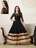 Thankar New Attractive Partyware black Anarkali Suit With full Sleeve @ 31% OFF Rs 1730.00 Only FREE Shipping + Extra Discount - Georgette, Buy Georgette Online, Semi-stitched, Salwar Suit, Buy Salwar Suit,  online Sabse Sasta in India - Semi Stitched Anarkali Style Suits for Women - 3216/20150925