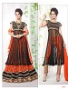 Thankar Latest Ocaasional Orange and Black Indo western style lahenga choli @ 43% OFF Rs 1853.00 Only FREE Shipping + Extra Discount - Net & Brasso, Buy Net & Brasso Online, Semi-stitched, Lehnga, Buy Lehnga,  online Sabse Sasta in India -  for  - 3222/20150925
