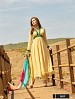 Thankar New Attractive Designer Yellow Anarkali Suit With Multi Color Bandhni Dupatta @ 62% OFF Rs 1050.00 Only FREE Shipping + Extra Discount - Chiffon, Buy Chiffon Online, Semi-stitched, Anarkali suit, Buy Anarkali suit,  online Sabse Sasta in India - Semi Stitched Anarkali Style Suits for Women - 3224/20150925