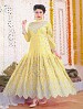 Thankar Latest Designer Heavy Yellow Embroidery Anarkali Suit With Long Sleeve @ 31% OFF Rs 1730.00 Only FREE Shipping + Extra Discount - Georgette, Buy Georgette Online, Semi-stitched, Anarkali suit, Buy Anarkali suit,  online Sabse Sasta in India - Semi Stitched Anarkali Style Suits for Women - 3233/20150925