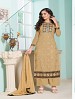 Thankar Latest Designer Heavy Cream Embroidery Straight Suit @ 53% OFF Rs 1173.00 Only FREE Shipping + Extra Discount - Georgette, Buy Georgette Online, Semi-stitched, palazzo Style Suit, Buy palazzo Style Suit,  online Sabse Sasta in India -  for  - 3247/20150925