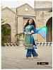 Thankar Latest Designer Heavy Blue Embroidery Straight Suit @ 31% OFF Rs 2039.00 Only FREE Shipping + Extra Discount - Georgette, Buy Georgette Online, Semi-stitched, palazzo Style Suit, Buy palazzo Style Suit,  online Sabse Sasta in India - Semi Stitched Anarkali Style Suits for Women - 3251/20150925