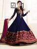 THANKAR NEW ATTRACTIVE DESIGNER NAVY BLUE ANARKALI SUIT @ 46% OFF Rs 1112.00 Only FREE Shipping + Extra Discount - Net, Buy Net Online, Semi-stitched, Anarkali suit, Buy Anarkali suit,  online Sabse Sasta in India - Semi Stitched Anarkali Style Suits for Women - 3281/20150925