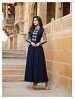 THANKAR NEW ATTRACTIVE DESIGNER NAVY BLUE FULLSLEEVE ANARKALI SUIT @ 45% OFF Rs 1145.00 Only FREE Shipping + Extra Discount - Georgette, Buy Georgette Online, Semi-stitched, Anarkali suit, Buy Anarkali suit,  online Sabse Sasta in India -  for  - 3284/20150925