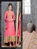 THANKAR FABULOUS LATEST DESIGNER PEACH ANARKALI SUITS @ 31% OFF Rs 1977.00 Only FREE Shipping + Extra Discount - Net ,Georgette, Buy Net ,Georgette Online, Semi-stitched, Anarkali suit, Buy Anarkali suit,  online Sabse Sasta in India -  for  - 3327/20150925