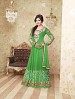 THANKAR LATEST EMBROIDERED DESIGNER GREEN ANARKALI SUITS @ 31% OFF Rs 1977.00 Only FREE Shipping + Extra Discount - Georgette, Buy Georgette Online, Semi-stitched, Anarkali suit, Buy Anarkali suit,  online Sabse Sasta in India - Semi Stitched Anarkali Style Suits for Women - 3341/20150925