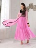 THANKAR FABULOUS LATEST DESIGNER PINK ANARKALI SUITS @ 27% OFF Rs 1050.00 Only FREE Shipping + Extra Discount - SILKY NET, Buy SILKY NET Online, Semi-stitched, Anarkali suit, Buy Anarkali suit,  online Sabse Sasta in India - Semi Stitched Anarkali Style Suits for Women - 3357/20150925