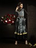 THANKAR FABULOUS LATEST DESIGNER GREY AND BLACK ANARKALI SUITS @ 31% OFF Rs 2966.00 Only FREE Shipping + Extra Discount - Suit, Buy Suit Online, Semi Stitched, Georgette, Buy Georgette,  online Sabse Sasta in India -  for  - 3373/20150925