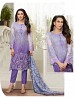 THANKAR NEW DESIGNER VIOLET STRAIGHT PLAZO SUIT @ 31% OFF Rs 2409.00 Only FREE Shipping + Extra Discount - Suit, Buy Suit Online, Santoon, Faux Georgette, Buy Faux Georgette,  online Sabse Sasta in India - Semi Stitched Anarkali Style Suits for Women - 3421/20150925