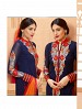 THANKAR NEW DESIGNER NEVY BLUE AND RED STRAIGHT SUIT @ 31% OFF Rs 1853.00 Only FREE Shipping + Extra Discount - Suit, Buy Suit Online, Santoon, Georgette, Buy Georgette,  online Sabse Sasta in India - Semi Stitched Anarkali Style Suits for Women - 3427/20150925