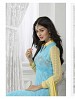 THANKAR LATEST DESIGNER SKY BLUE & CREAM LONG SLEEVE ANARKALI SUIT @ 66% OFF Rs 988.00 Only FREE Shipping + Extra Discount - Anarkali Suits, Buy Anarkali Suits Online, Santoon, Georgette, Buy Georgette,  online Sabse Sasta in India - Semi Stitched Anarkali Style Suits for Women - 3465/20150925