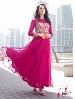 THANKAR LATEST DESIGNER DARK PINK LONG SLEEVE ANARKALI SUIT @ 31% OFF Rs 2162.00 Only FREE Shipping + Extra Discount - Anarkali Suits, Buy Anarkali Suits Online, Santoon, Net, Buy Net,  online Sabse Sasta in India - Semi Stitched Anarkali Style Suits for Women - 3470/20150925