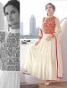 THANKAR LATEST DESIGNER OFF WHITE LONG SLEEVE ANARKALI SUIT @ 51% OFF Rs 1544.00 Only FREE Shipping + Extra Discount - Anarkali Suits, Buy Anarkali Suits Online, Santoon, Georgette, Buy Georgette,  online Sabse Sasta in India -  for  - 3473/20150925