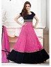 THANKAR LATEST DESIGNER PINK AND NEAVY BLUE ANARKALI SUIT @ 31% OFF Rs 2780.00 Only FREE Shipping + Extra Discount - Anarkali Suits, Buy Anarkali Suits Online, Santoon, Net, Buy Net,  online Sabse Sasta in India - Semi Stitched Anarkali Style Suits for Women - 3478/20150925