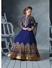 THANKAR LATEST DESIGNER BLUE LONG SLEEVE ANARKALI SUIT @ 31% OFF Rs 4449.00 Only FREE Shipping + Extra Discount - Santoon, Buy Santoon Online, Anarkali Suits, Georgette, Buy Georgette,  online Sabse Sasta in India - Semi Stitched Anarkali Style Suits for Women - 3502/20150925