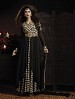 THANKAR LATEST EMBROIDERED DESIGNER BLACK ANARKALI SUITS @ 31% OFF Rs 3089.00 Only FREE Shipping + Extra Discount - Anarkali Suits, Buy Anarkali Suits Online, Santoon, Georgette, Buy Georgette,  online Sabse Sasta in India - Semi Stitched Anarkali Style Suits for Women - 3521/20150925