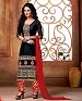 NEW DESIGNER BLACK AND RED STRAIGHT SUIT @ 31% OFF Rs 1421.00 Only FREE Shipping + Extra Discount - Suit, Buy Suit Online, Cotton, Embroidery, Buy Embroidery,  online Sabse Sasta in India -  for  - 4212/20151020