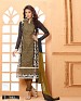 NEW DESIGNER BLACK AND BROWN STRAIGHT SUIT @ 31% OFF Rs 1606.00 Only FREE Shipping + Extra Discount - Suit, Buy Suit Online, Embroidered, Santoon, Buy Santoon,  online Sabse Sasta in India -  for  - 4218/20151020