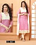 NEW DESIGNER PURPLE AND CREAM STRAIGHT SUIT @ 31% OFF Rs 1606.00 Only FREE Shipping + Extra Discount - Suit, Buy Suit Online, Embroidered, Chanderi, Buy Chanderi,  online Sabse Sasta in India - Salwar Suit for Women - 4223/20151020