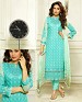 DESIGNER SKY STRAIGHT SUIT @ 31% OFF Rs 1915.00 Only FREE Shipping + Extra Discount - Georgette, Buy Georgette Online, Semi-stitched, Straight suit, Buy Straight suit,  online Sabse Sasta in India - Salwar Suit for Women - 4247/20151020