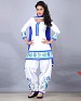 DESIGNER WHITE SALWAR SUIT @ 31% OFF Rs 988.00 Only FREE Shipping + Extra Discount - Cotton, Buy Cotton Online, Semi-stitched, Salwar Suit, Buy Salwar Suit,  online Sabse Sasta in India -  for  - 4265/20151020