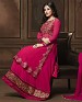 DESIGNER DEEP PINK ANARKALI SUIT @ 31% OFF Rs 2409.00 Only FREE Shipping + Extra Discount - Georgette, Buy Georgette Online, Semi-stitched, Anarkali suit, Buy Anarkali suit,  online Sabse Sasta in India -  for  - 4299/20151020