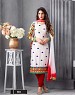 NEW ARRIVAL WHITE STRAIGHT SUIT @ 31% OFF Rs 1606.00 Only FREE Shipping + Extra Discount - Suit, Buy Suit Online, Cotton, Chiffon, Buy Chiffon,  online Sabse Sasta in India - Salwar Suit for Women - 4331/20151029
