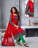 NEW ARRIVAL RED STRAIGHT SUIT @ 31% OFF Rs 1606.00 Only FREE Shipping + Extra Discount - Suit, Buy Suit Online, Cotton, Chiffon, Buy Chiffon,  online Sabse Sasta in India -  for  - 4333/20151029
