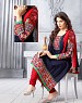 NEW ARRIVAL NAVY BLUE STRAIGHT SUIT @ 31% OFF Rs 1606.00 Only FREE Shipping + Extra Discount - Suit, Buy Suit Online, Georgette, Cotton, Buy Cotton,  online Sabse Sasta in India - Salwar Suit for Women - 4339/20151029