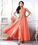 THANKAR LATEST PEACH DESIGNER LONG SLEEVE ANARKALI SUIT @ 31% OFF Rs 1421.00 Only FREE Shipping + Extra Discount - Anarkali Suits, Buy Anarkali Suits Online, Semi Stitched, Georgette, Buy Georgette,  online Sabse Sasta in India - Salwar Suit for Women - 5324/20151209