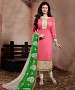 THANKAR PINK AND WHITE LONG SLEEVE STRAIGHT SUIT @ 31% OFF Rs 1235.00 Only FREE Shipping + Extra Discount - Suit, Buy Suit Online, Semi Stitched, Santoon, Buy Santoon,  online Sabse Sasta in India - Salwar Suit for Women - 5333/20151209