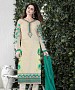THANKAR CREAM AND GREEN GORGETTE WITH SIPLI WORK STRAIGHT SUIT @ 31% OFF Rs 1791.00 Only FREE Shipping + Extra Discount - GORGETTE WITH SIPLI WORK, Buy GORGETTE WITH SIPLI WORK Online, STRAIGHT SUIT, SEMI STITCHED, Buy SEMI STITCHED,  online Sabse Sasta in India -  for  - 5341/20151209