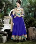 THANKAR BLUE BANGLORI SILK WITH BHAGLPURI PRINT ANARKALI SUIT @ 31% OFF Rs 1730.00 Only FREE Shipping + Extra Discount - BANGLORI SILK, Buy BANGLORI SILK Online, ANARKALI SUIT, SEMI STITCHED, Buy SEMI STITCHED,  online Sabse Sasta in India - Salwar Suit for Women - 5351/20151209