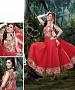 THANKAR LIGHT RED BANGLORI SILK WITH BHAGLPURI PRINT ANARKALI SUIT @ 31% OFF Rs 1730.00 Only FREE Shipping + Extra Discount - BANGLORI SILK, Buy BANGLORI SILK Online, ANARKALI SUIT, SEMI STITCHED, Buy SEMI STITCHED,  online Sabse Sasta in India -  for  - 5352/20151209