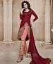 THANKAR MAROON BANGLORI SILK STRAIGHT SUIT @ 31% OFF Rs 1606.00 Only FREE Shipping + Extra Discount - Suit, Buy Suit Online, Semi Stitched, silk, Buy silk,  online Sabse Sasta in India - Salwar Suit for Women - 5365/20151209