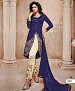 THANKAR BLUE AND WHITE BANGLORI SILK STRAIGHT SUIT @ 31% OFF Rs 1606.00 Only FREE Shipping + Extra Discount - BANGLORI SILK, Buy BANGLORI SILK Online, ANARKALI SUIT, SEMI STITCHED, Buy SEMI STITCHED,  online Sabse Sasta in India - Salwar Suit for Women - 5366/20151209