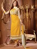 THANKAR YELLOW AND OFF WHITE COTTON STRAIGHT SUIT @ 31% OFF Rs 1235.00 Only FREE Shipping + Extra Discount - Cotton Suit, Buy Cotton Suit Online, Semi-stitched Suit, Straight suit, Buy Straight suit,  online Sabse Sasta in India - Salwar Suit for Women - 5971/20160112