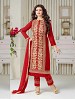 THANKAR RED COTTON STRAIGHT SUIT @ 42% OFF Rs 1050.00 Only FREE Shipping + Extra Discount - Cotton Suit, Buy Cotton Suit Online, Semi-stitched Suit, Straight suit, Buy Straight suit,  online Sabse Sasta in India -  for  - 5972/20160112
