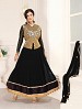 THANKAR BLACK CHIFFON STRAIGHT SUIT @ 31% OFF Rs 1235.00 Only FREE Shipping + Extra Discount - Chiffon Suit, Buy Chiffon Suit Online, Semi-stitched Suit, Anarkali suit, Buy Anarkali suit,  online Sabse Sasta in India -  for  - 5980/20160112