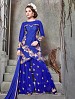 THANKAR BLUE BHAGALPURI SILK WITH EMBROIDERY STRAIGHT SUIT @ 31% OFF Rs 2224.00 Only FREE Shipping + Extra Discount - Banglori Silk, Buy Banglori Silk Online, Semi-stitched Suit, palazzo Style Suit, Buy palazzo Style Suit,  online Sabse Sasta in India -  for  - 5984/20160112