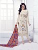THANKAR OFF WHITE HEAVY EMBROIDERY STRAIGHT SUIT @ 31% OFF Rs 1915.00 Only FREE Shipping + Extra Discount - Georgette Suit, Buy Georgette Suit Online, Semi-stitched Suit, Straight suit, Buy Straight suit,  online Sabse Sasta in India - Salwar Suit for Women - 6009/20160112