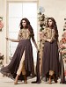 Thankar Latest Heavy Embroidered Designer Brown Anarkali Suits @ 31% OFF Rs 2224.00 Only FREE Shipping + Extra Discount - Georgette Suit, Buy Georgette Suit Online, Anarkali Suit, Party Wear Suit, Buy Party Wear Suit,  online Sabse Sasta in India - Salwar Suit for Women - 6015/20160112