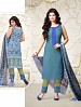 Thankar Exclusive Embroidered Designer Blue Straight Suits @ 31% OFF Rs 2224.00 Only FREE Shipping + Extra Discount - Georgette Suit, Buy Georgette Suit Online, Semi-stitched Suit, Straight suit, Buy Straight suit,  online Sabse Sasta in India -  for  - 6026/20160112