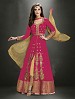 Thankar Latest Heavy Floor Length Designer Pink Anarkali Suit @ 31% OFF Rs 4634.00 Only FREE Shipping + Extra Discount - Faux Georgette, Buy Faux Georgette Online, Semi-stitched Suit, Anarkali suit, Buy Anarkali suit,  online Sabse Sasta in India -  for  - 6037/20160112