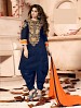 Thankar Exclusive Embroidered Designer Navy Blue Patiyala Suits @ 31% OFF Rs 1235.00 Only FREE Shipping + Extra Discount - Georgette Suit, Buy Georgette Suit Online, Semi-stitched Suit, Party Wear Suit, Buy Party Wear Suit,  online Sabse Sasta in India -  for  - 6045/20160114