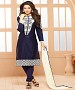 Cotton Embroidered Navy Blue Straight Suits @ 31% OFF Rs 1791.00 Only FREE Shipping + Extra Discount - Cotton Suit, Buy Cotton Suit Online, Straight Salwar Suit, Semi Stiched Suit, Buy Semi Stiched Suit,  online Sabse Sasta in India - Salwar Suit for Women - 9261/20160520