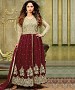 NEW ARRIVAL MAROON ANARKALI SUIT @ 31% OFF Rs 2100.00 Only FREE Shipping + Extra Discount - SILKY NET SUIT, Buy SILKY NET SUIT Online, Anarkali Salwar Suit, Semi Stiched Suit, Buy Semi Stiched Suit,  online Sabse Sasta in India - Salwar Suit for Women - 9275/20160520