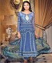 NEW ARRIVAL BLUE STRAIGHT SUIT @ 31% OFF Rs 1977.00 Only FREE Shipping + Extra Discount - Georgette Suits, Buy Georgette Suits Online, Straight Salwar Suit, Semi Stiched Suit, Buy Semi Stiched Suit,  online Sabse Sasta in India -  for  - 9284/20160520
