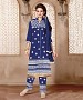 NEW ARRIVAL BLUE STRAIGHT SUIT @ 31% OFF Rs 926.00 Only FREE Shipping + Extra Discount - Cotton Suit, Buy Cotton Suit Online, Straight Salwar Suit, Semi Stiched Suit, Buy Semi Stiched Suit,  online Sabse Sasta in India -  for  - 9286/20160520